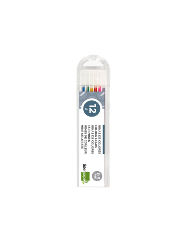 CI | Minas liderpapel colores surtidos de 0.5mm estuche de 12 minas