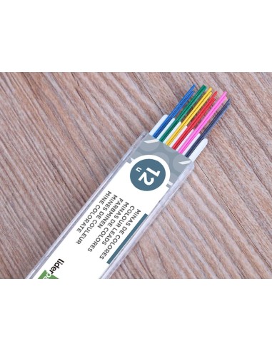 CI | Minas liderpapel colores surtidos de 0.5mm estuche de 12 minas