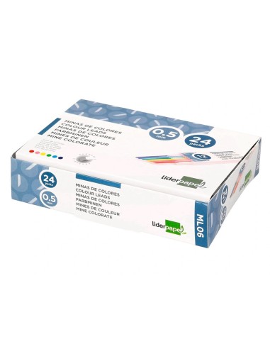 CI | Minas liderpapel colores surtidos de 0.5mm estuche de 12 minas