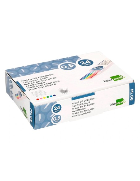 CI | Minas liderpapel colores surtidos de 0.5mm estuche de 12 minas