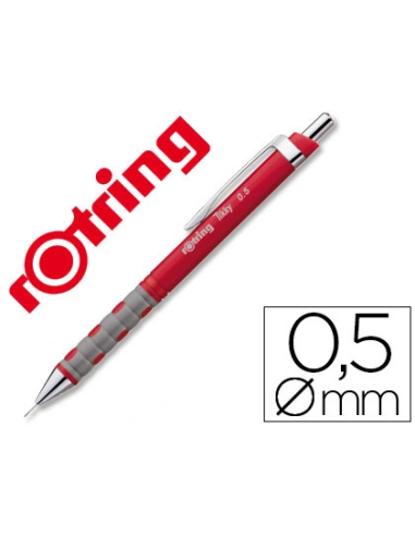 CI | Portaminas rotring tikky 0,5 mm rojo