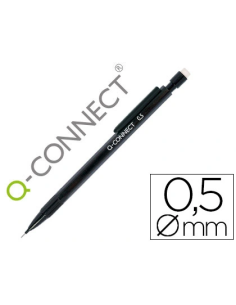 CI | Portaminas q-connect 0.5 mm con 3 minas cuerpo negro...