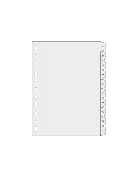 CI | Separador alfabetico multifin plastico 3005