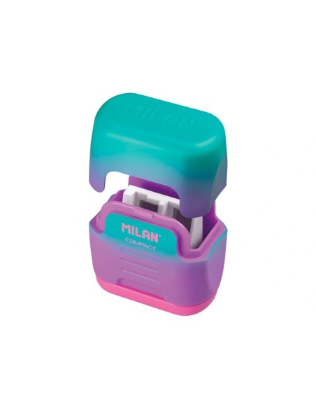 CI | Sacapuntas Milan Compact Sunset Plastico 2 Usos Colores Surtidos