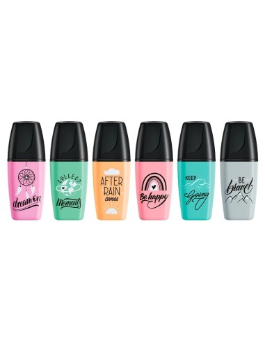 CI | Rotulador Stabilo Boss Mini Pastel Love Estuche De 6 Unidades Colores Surtidos