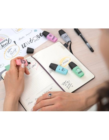CI | Rotulador Stabilo Boss Mini Pastel Love Estuche De 6 Unidades Colores Surtidos