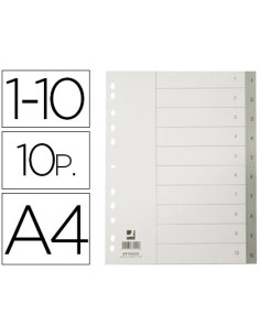 CI | Separador numerico q-connect plastico 1-10 juego de...