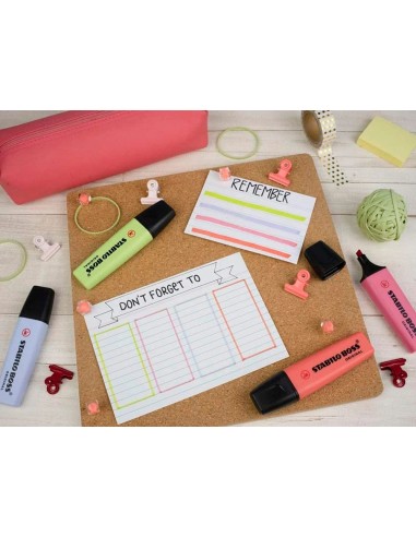 CI | Rotulador Stabilo Boss Fluorescente 70 Pastel Estuche De 4 Unidades Colores Nuevos 2021 Surtidos