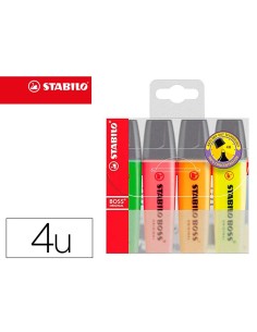 CI | Rotulador stabilo boss fluorescente 70 estuche de 4...