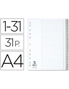 CI | Separador numerico q-connect plastico 1-31 juego de...