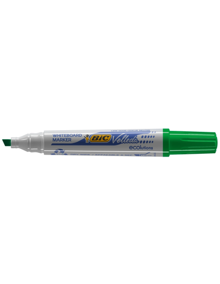 CI | Rotulador bic velleda para pizarra verde -punta biselada 5.9 mm
