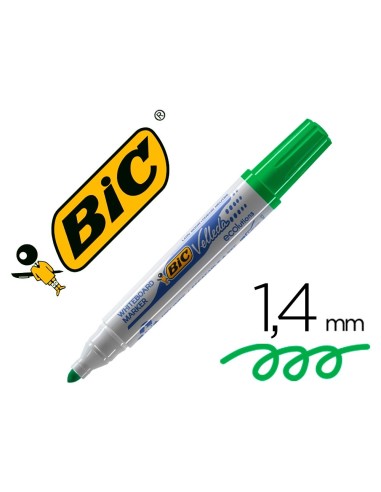 CI | Rotulador bic velleda para pizarra verde punta redonda 1,3 mm