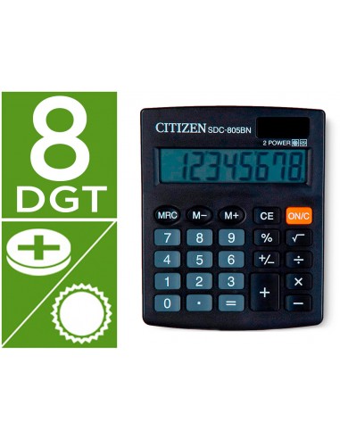 CI | Calculadora citizen sobremesa sdc-805 bn 8 digitos