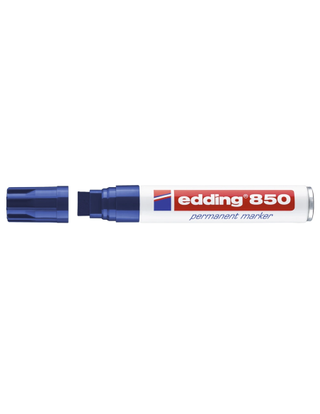 CI | Rotulador edding marcador permanente 850 azul punta biselada 5-15 mm recargable