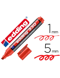 CI | Rotulador edding marcador permanente 330 rojo punta...