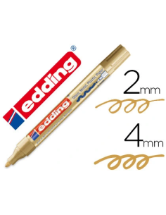 CI | Rotulador edding punta fibra 750 oro punta redonda...