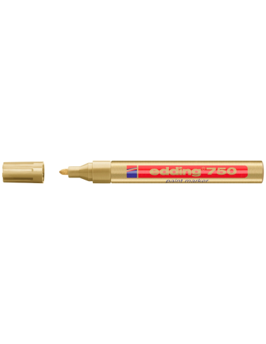 CI | Rotulador edding punta fibra 750 oro punta redonda 2-4 mm