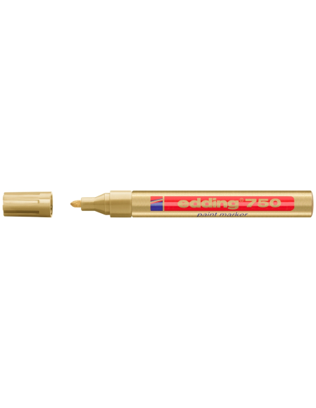 CI | Rotulador edding punta fibra 750 oro punta redonda 2-4 mm