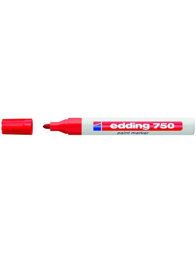 CI | Rotulador edding punta fibra 750 rojo...