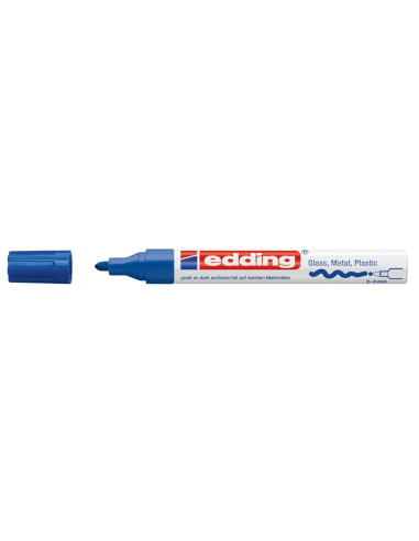 CI | Rotulador edding punta fibra 750 azul punta redonda 3,5 mm