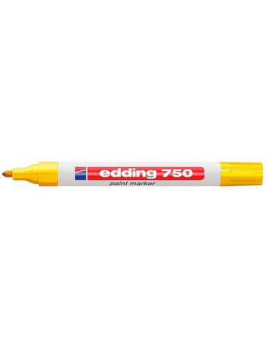 CI | Rotulador edding punta fibra 750 amarillo punta redonda 2-4 mm