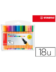 CI | Rotulador stabilo punta de fibra point 88 mini...