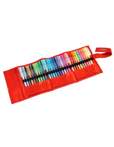 CI | Rotulador stabilo acuarelable pen 68 estuche de 24 colores estandar + 6 colores neon