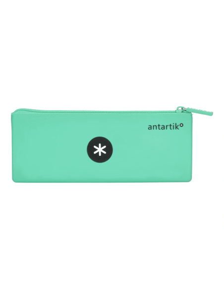 CI | Bolso escolar portatodo antartik silicona triangular colores surtidos pastel celeste coral lavanda y menta