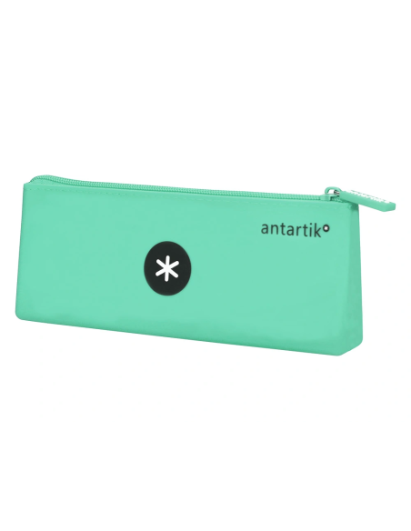 CI | Bolso escolar portatodo antartik silicona triangular colores surtidos pastel celeste coral lavanda y menta