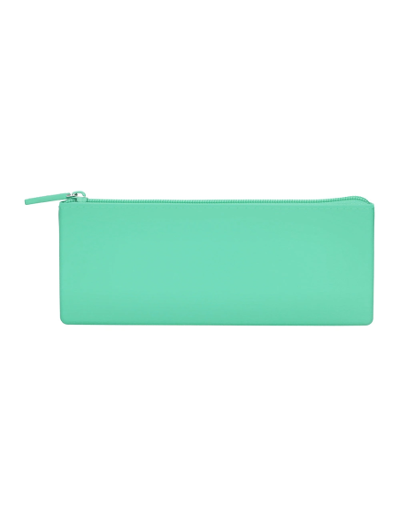 CI | Bolso escolar portatodo antartik silicona triangular colores surtidos pastel celeste coral lavanda y menta
