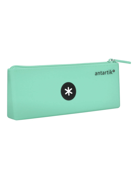 CI | Bolso escolar portatodo antartik silicona triangular colores surtidos pastel celeste coral lavanda y menta