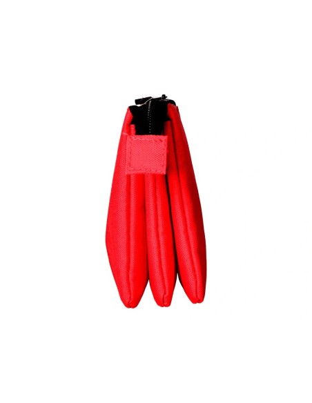 CI | Bolso escolar portatodo antartik triple cremallera color rojo 220x30x120 mm