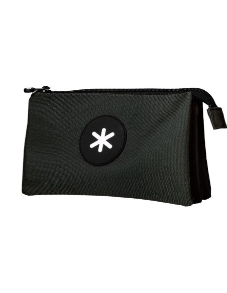 CI | Bolso Escolar Portatodo Antartik Triple Cremallera Color Negro 220X30X120 Mm