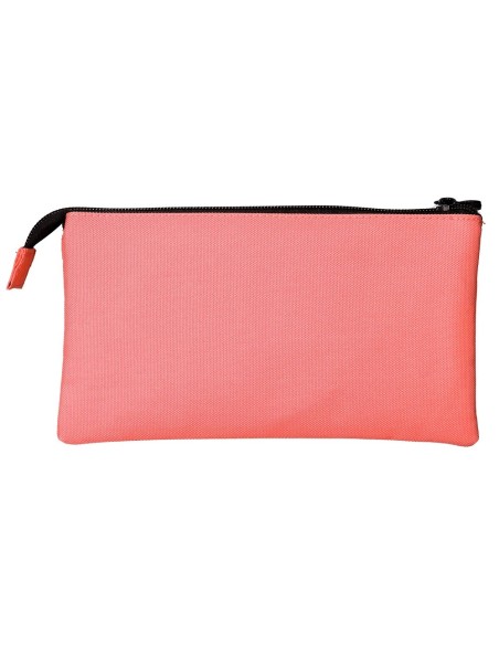 CI | Bolso Escolar Portatodo Antartik Triple Cremallera Color Coral 220X30X120 Mm