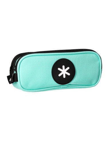 CI | Bolso Escolar Portatodo Antartik Doble Cremallera Color Verde Menta 210X60X80 Mm