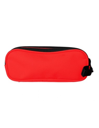 CI | Bolso escolar portatodo antartik doble cremallera color rojo 210x60x80 mm