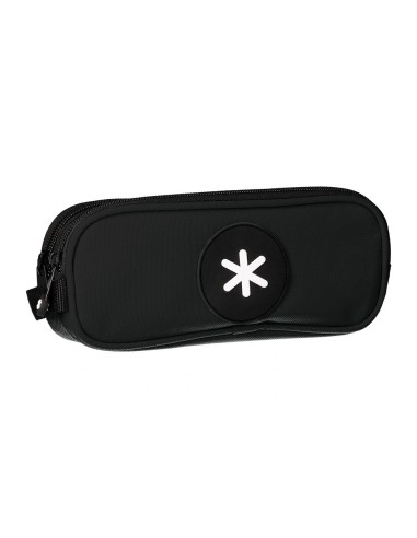 CI | Bolso Escolar Portatodo Antartik Doble Cremallera Color Negro 210X60X80 Mm