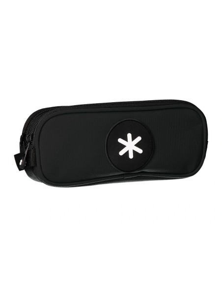CI | Bolso Escolar Portatodo Antartik Doble Cremallera Color Negro 210X60X80 Mm