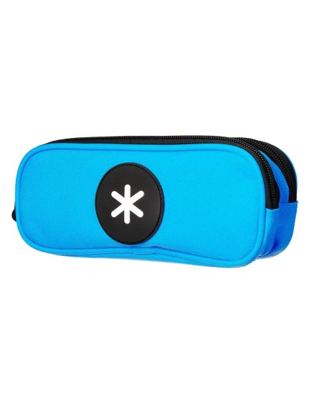 CI | Bolso Escolar Portatodo Antartik Doble Cremallera Color Azul 210X60X80 Mm