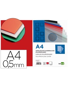 CI | Tapa encuadernacion liderpapel polipropileno a4 0.5...
