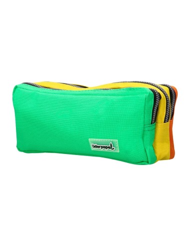 CI | Bolso escolar liderpapel portatodo rectangular 3 bolsillos colores pasteles 195x70x80 mm