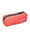 CI | Bolso escolar liderpapel portatodo rectangular 2 bolsillos coral 185x55x70 mm