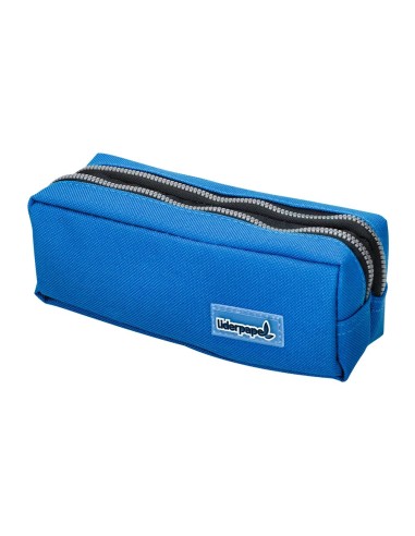 CI | Bolso Escolar Liderpapel Portatodo Rectangular 2 Bolsillos Azul 185X55X70 Mm