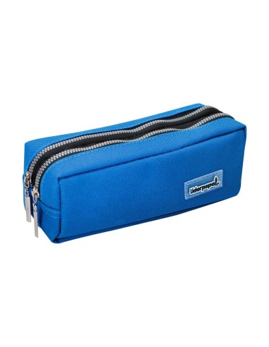 CI | Bolso Escolar Liderpapel Portatodo Rectangular 2 Bolsillos Azul 185X55X70 Mm