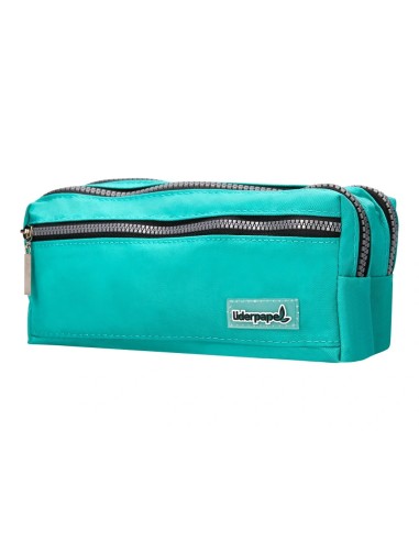 CI | Bolso escolar liderpapel portatodo rectangular 3 bolsillos celeste 210x80x85 mm