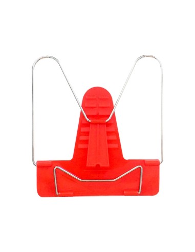 CI | Atril liderpapel base plastico angulo ajustable soporte parte posterior 190x215 mm color rojo