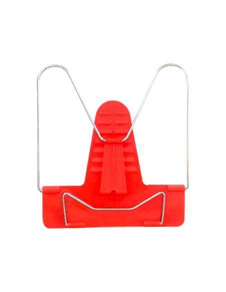 CI | Atril liderpapel base plastico angulo ajustable soporte parte posterior 190x215 mm color rojo