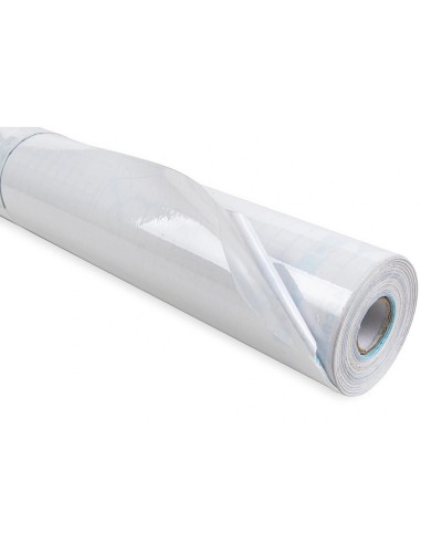 CI | Rollo plastico adhesivo liderpapel 0.50x20 mt 80 mc removible