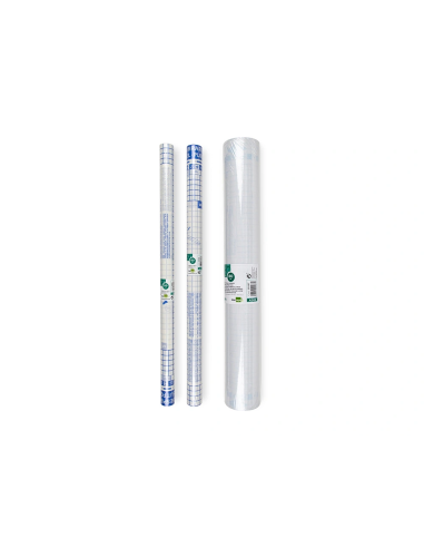 CI | Rollo plastico adhesivo liderpapel 0,50x3 mt. 8o micras forralibros removible