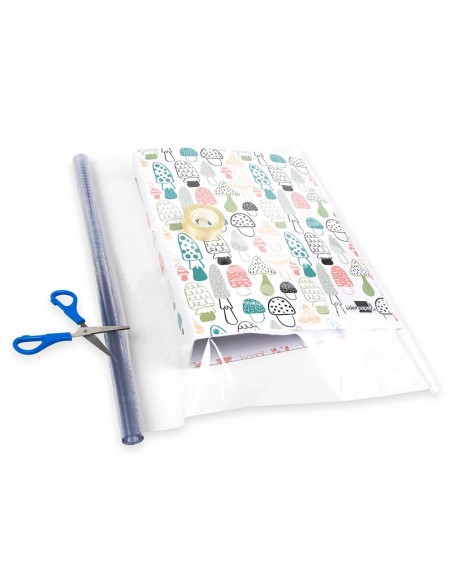 CI | Rollo plastico forralibros 0,35x2 mt liderpapel